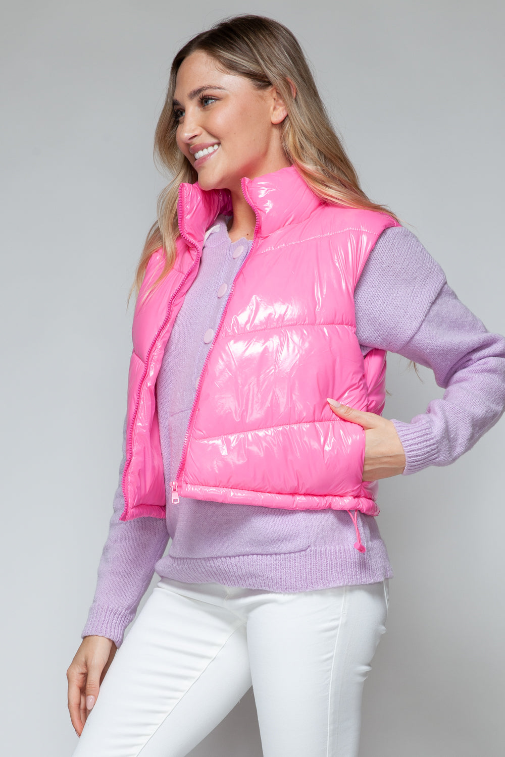 Devlin Vest - Hot Pink