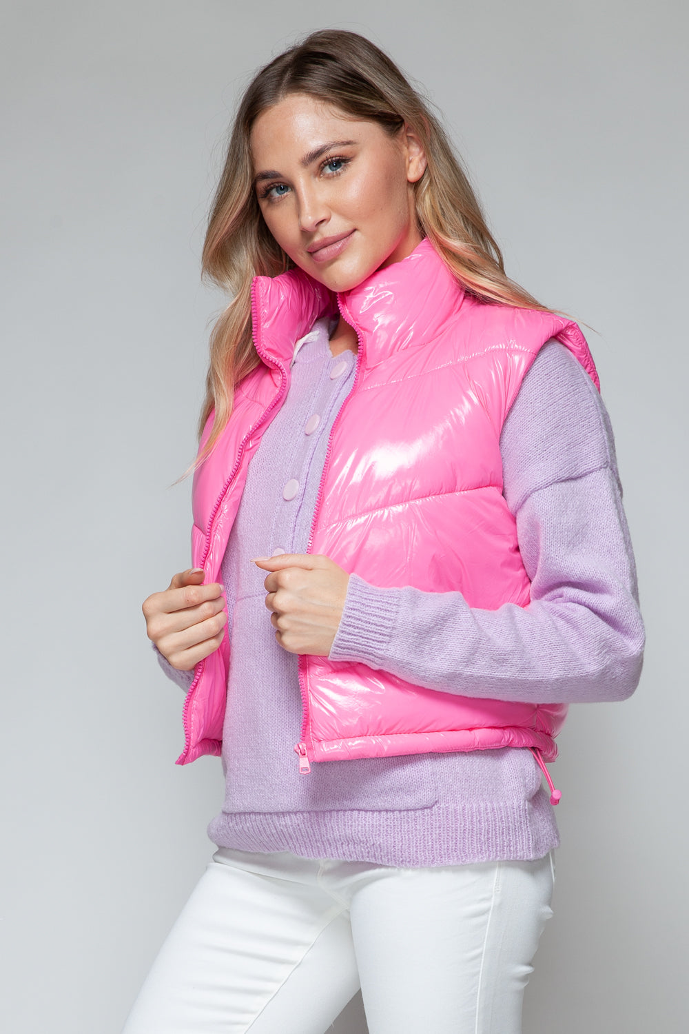 Devlin Vest - Hot Pink