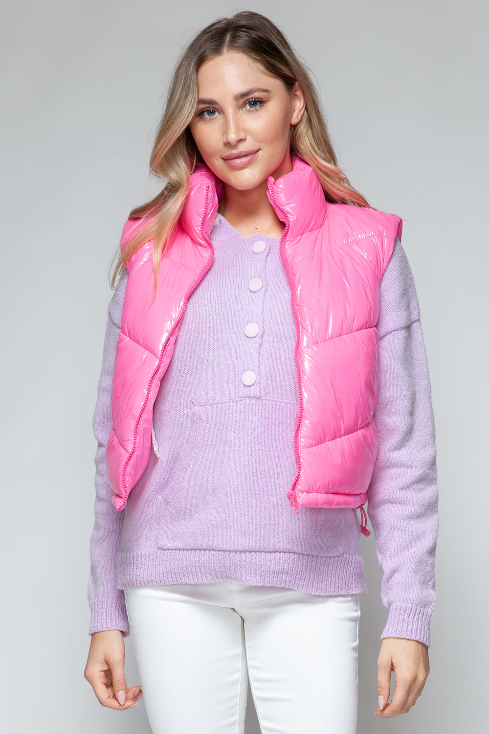Devlin Vest - Hot Pink