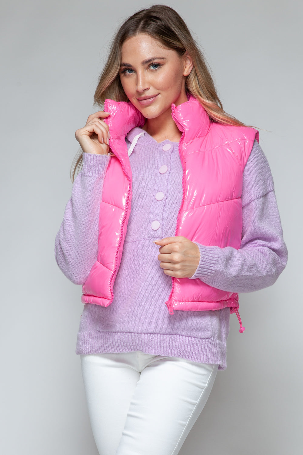 Devlin Vest - Hot Pink