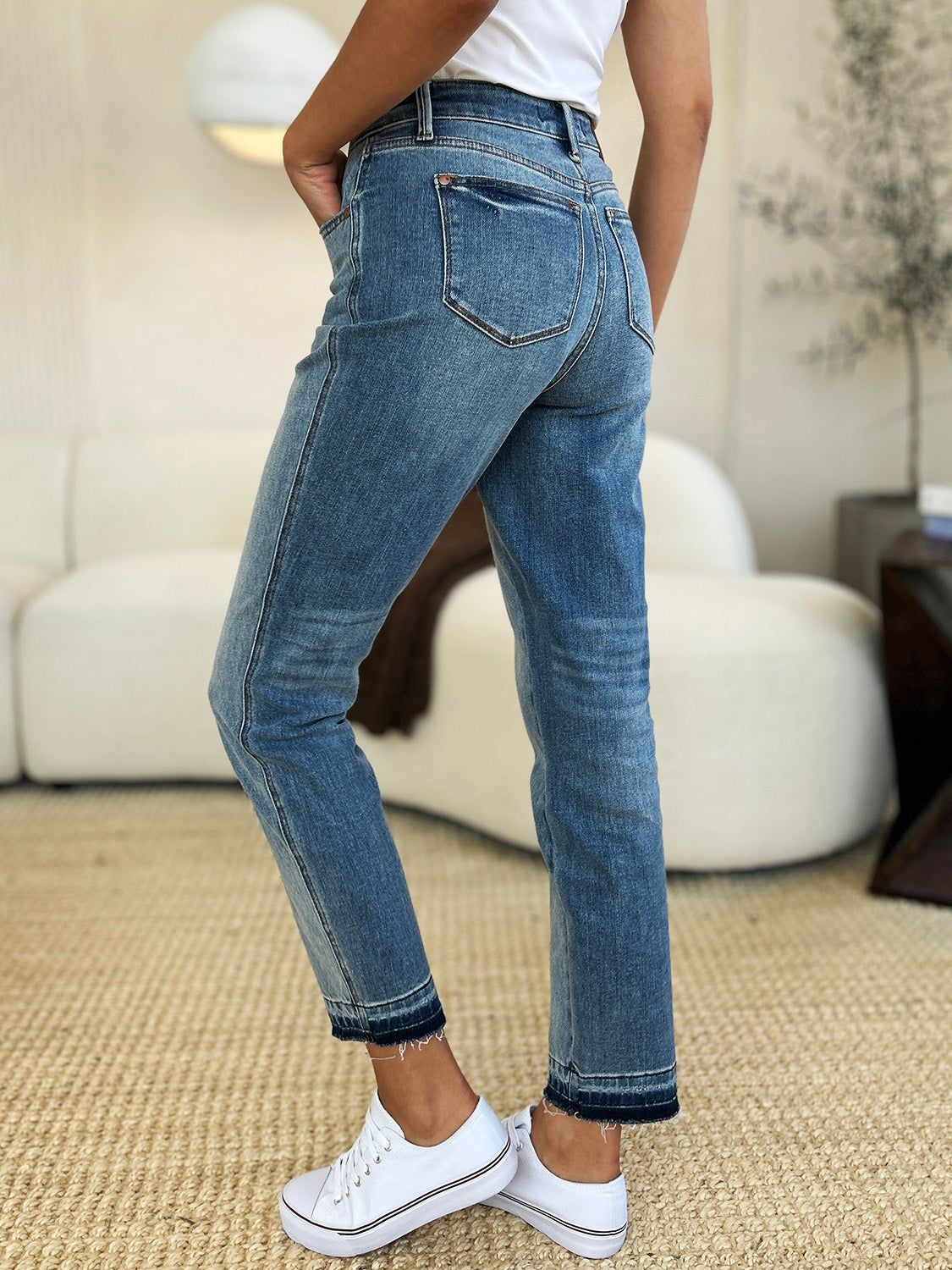 Judy Blue Rigid Magic Release Hem Jeans