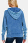 Zenana Ocean Blue Hooded Jacket