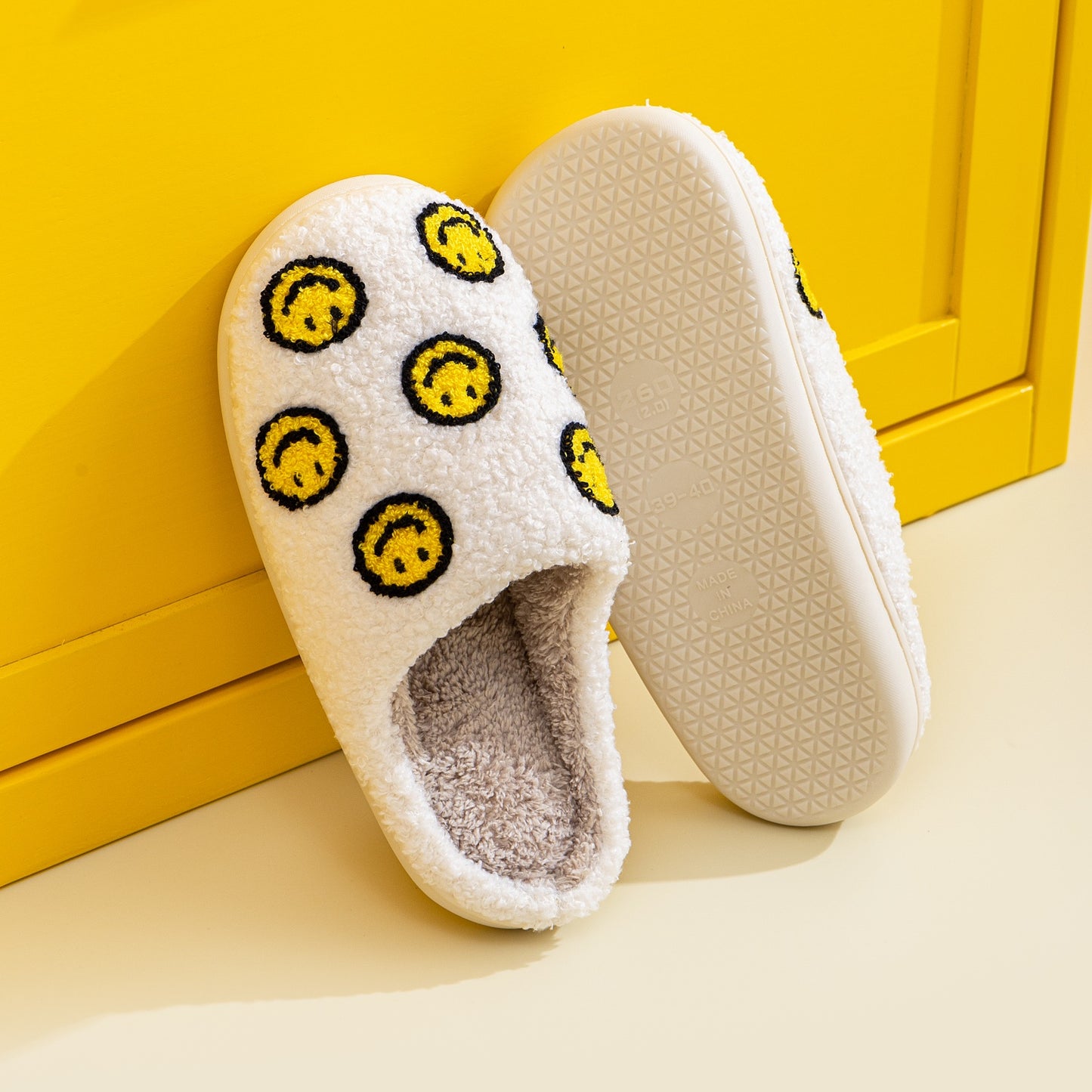 Smiley Face Slippers