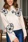 Cream Floral Sweater