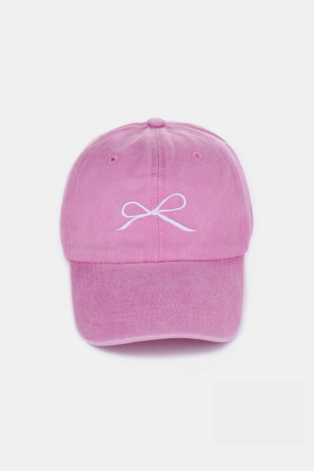 Zenana Bow Embroidered Baseball Cap