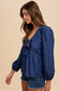 Hadleigh Denim Top - Navy