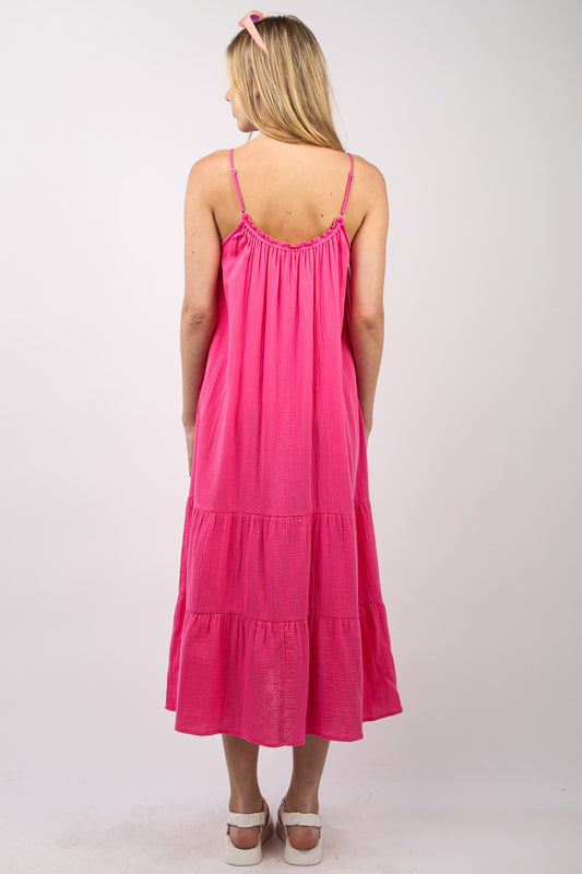 Merletto Dress - Fushsia