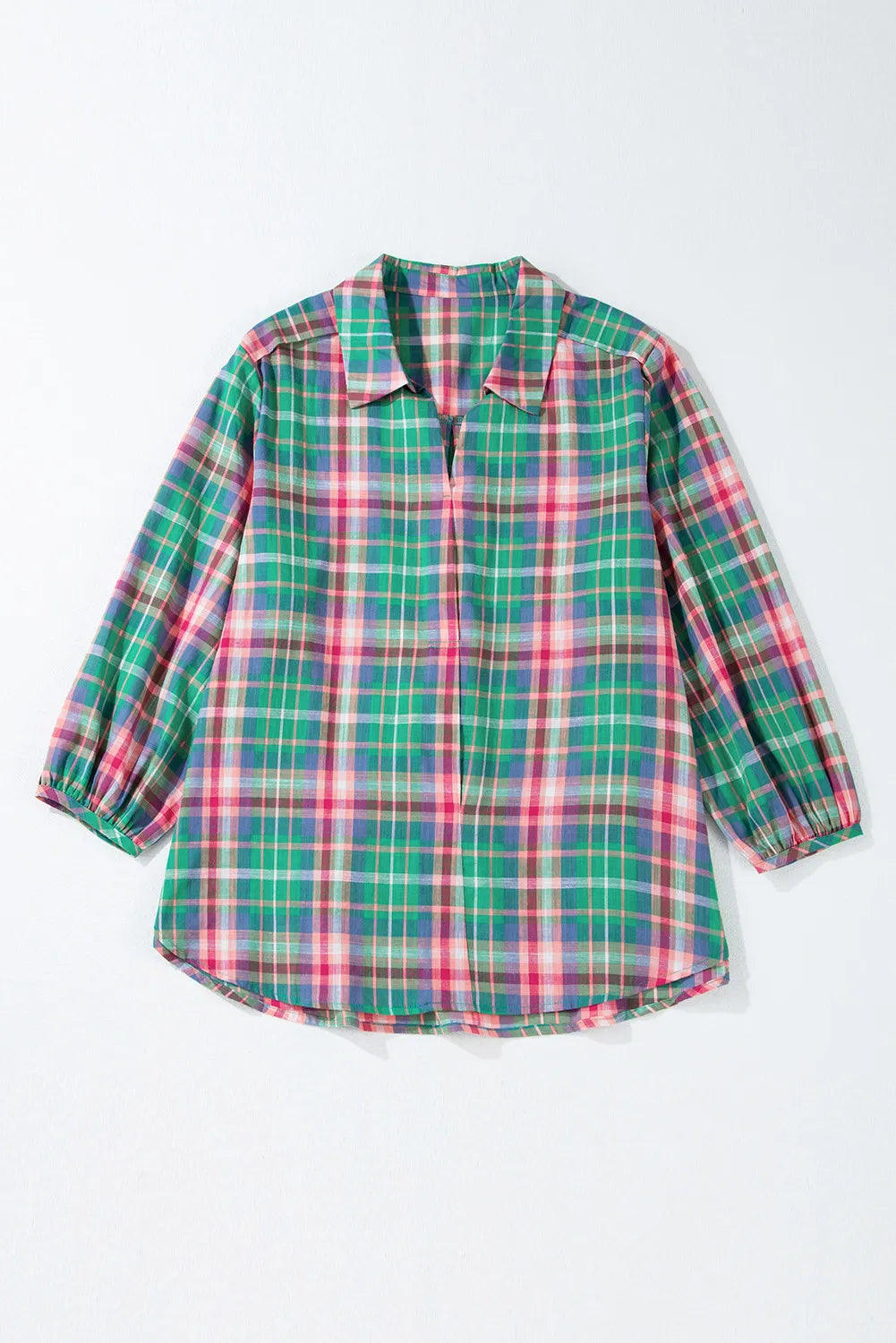 Pacific Plaid Top