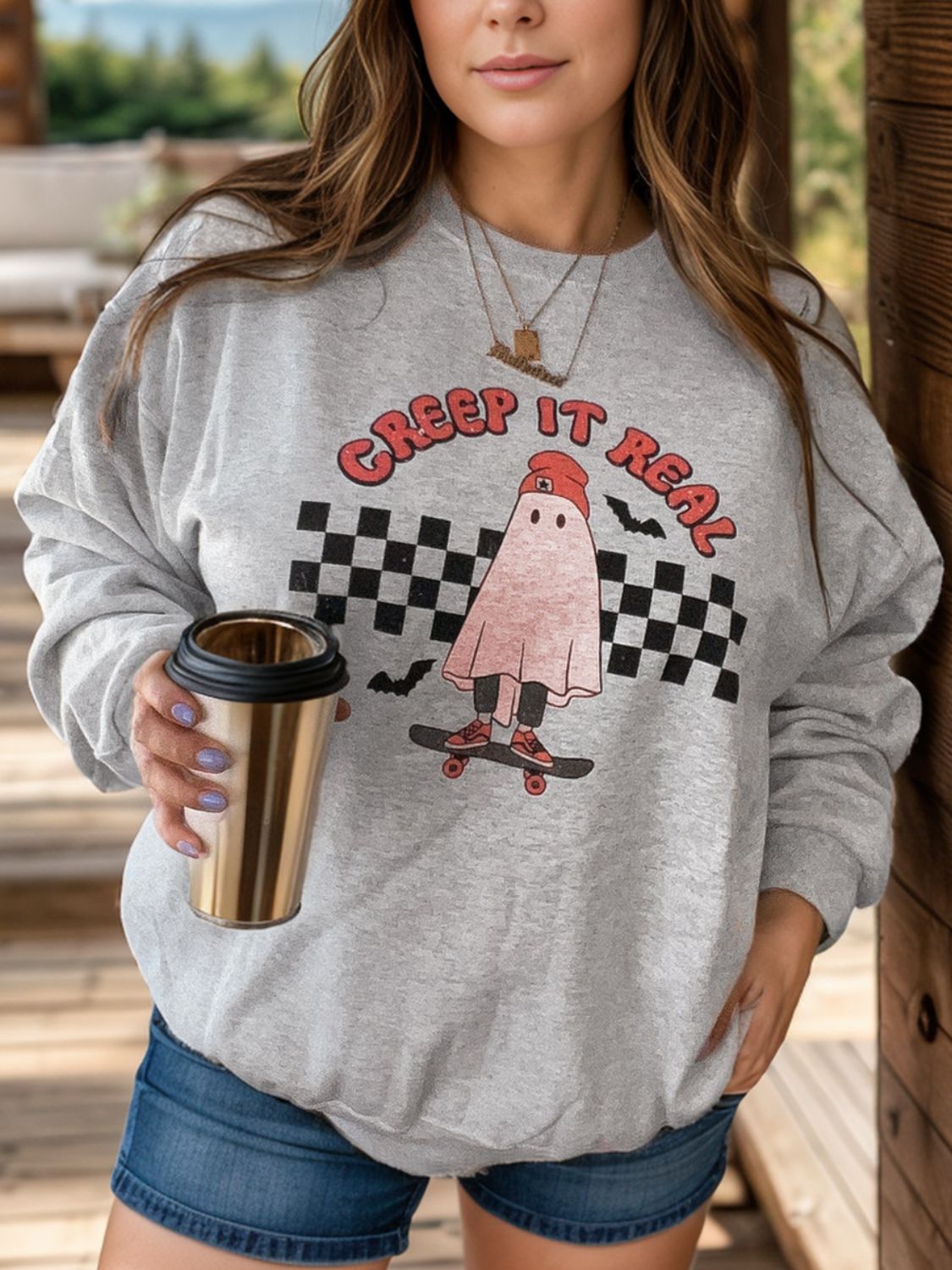 Plus Size Creep It Real Sweatshirt