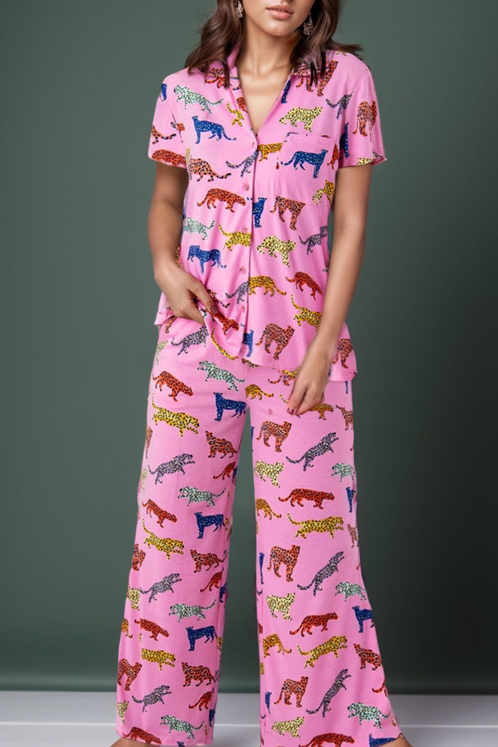 Slumber Party Pajama Set - Short Sleeve