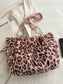 Faux Fur Leopard Purse