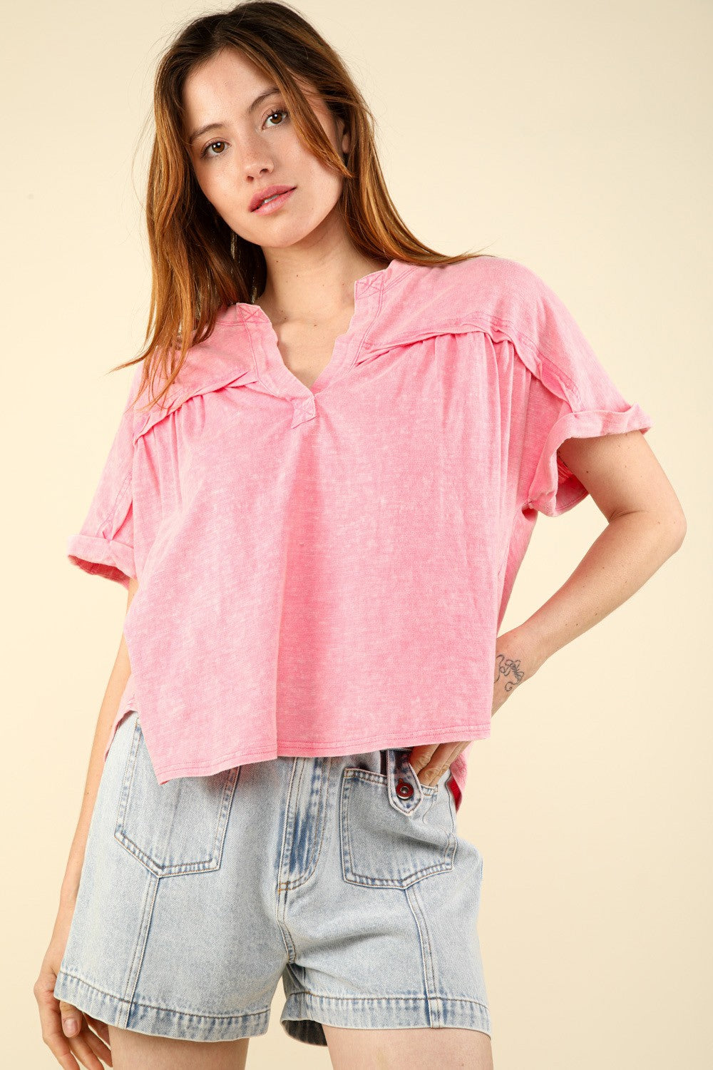 Wallis Top - Pink