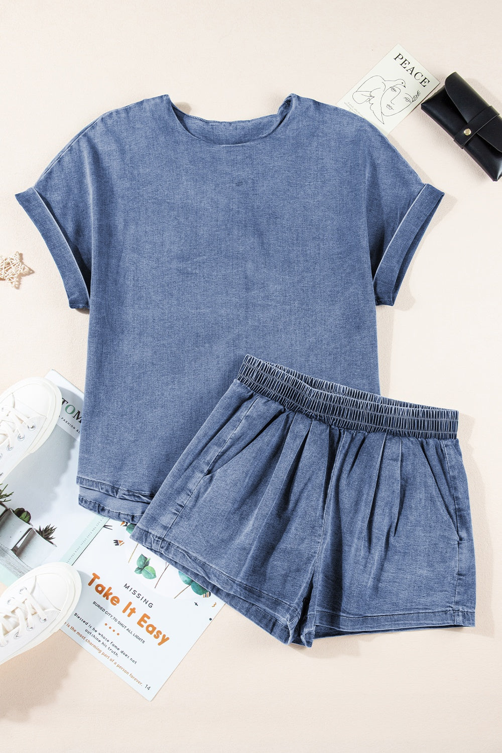 Small Talk Denim Set