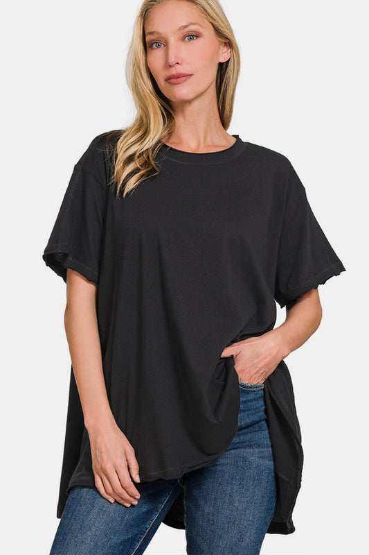 Zenana Round Neck Short Sleeve Tee