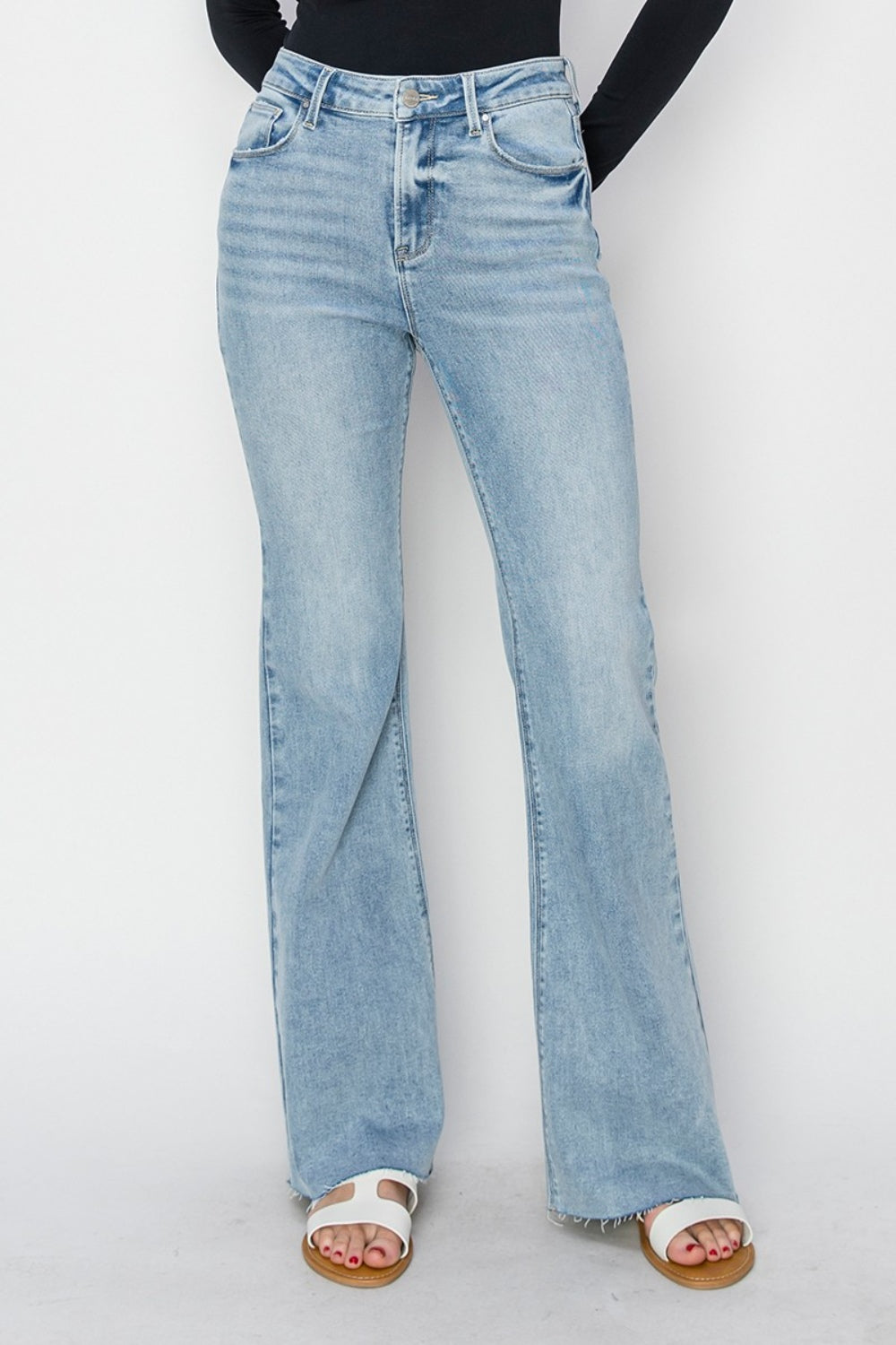 RISEN High Rise Bootcut Jeans