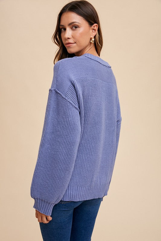 Biloxi Sweater - Light Indigo