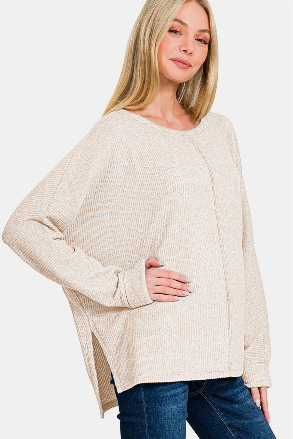 Zenana Sand Beige Top