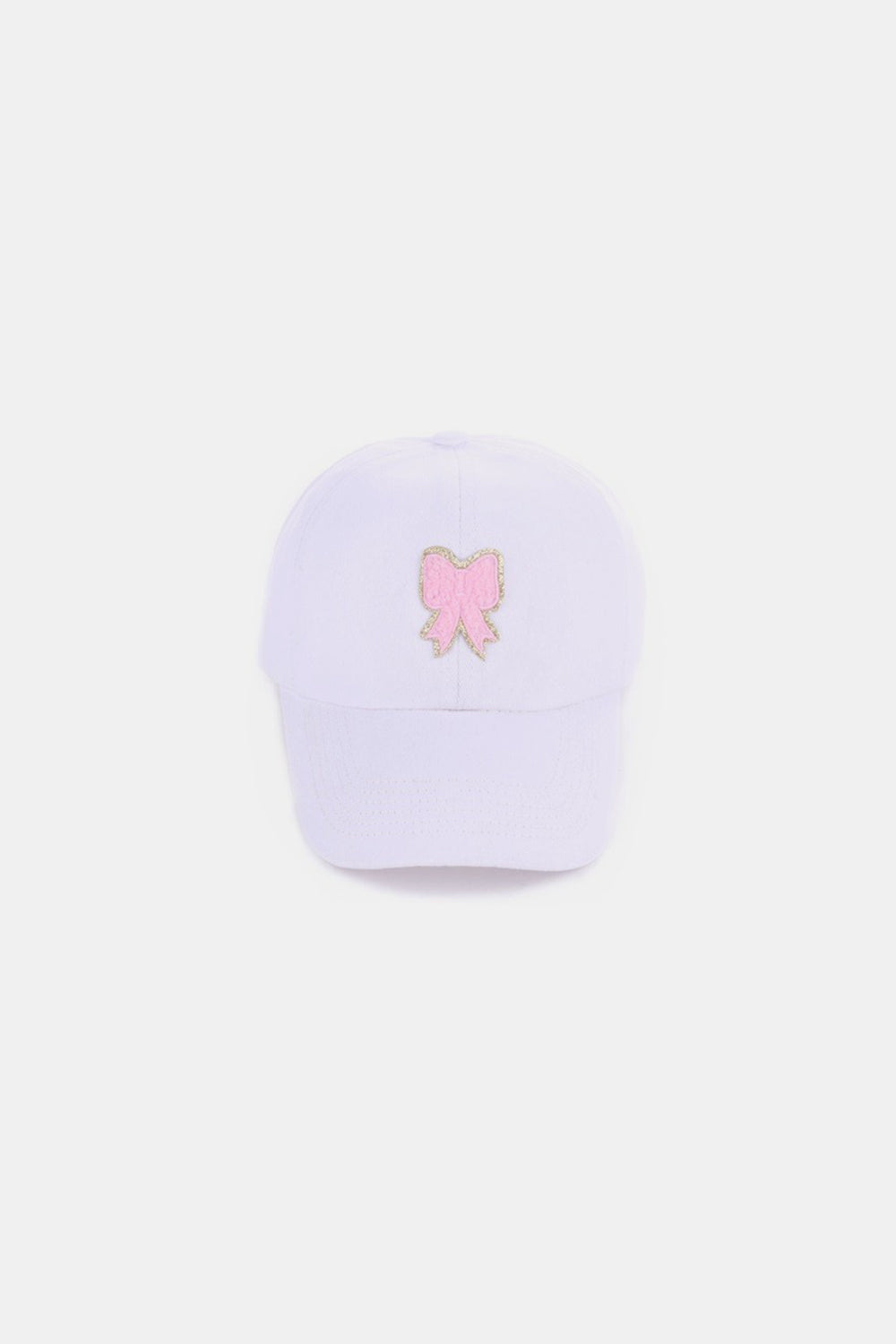 Zenana Chenille Patch Bow Baseball Cap