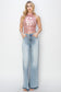 Risen High Rise Wide Leg Jeans - Light Wash