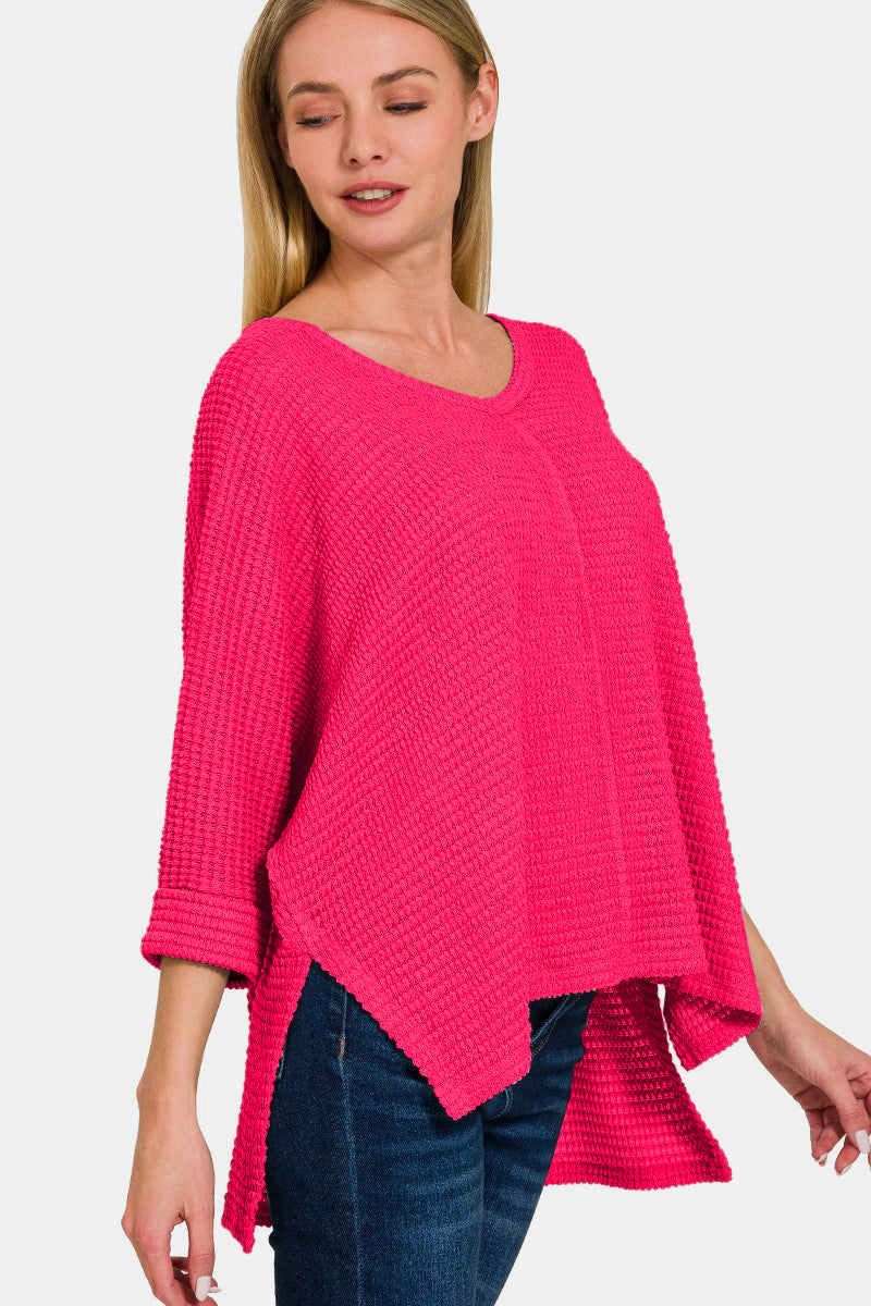 Zenana Oversized Magenta Top