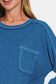Zenana Ribbed Hacci Top - Royal Blue