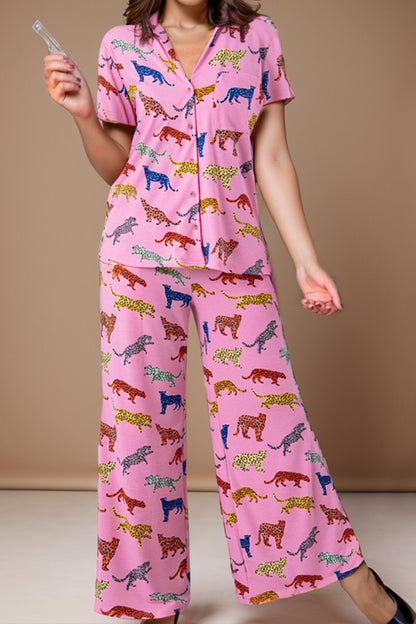 Slumber Party Pajama Set - Short Sleeve