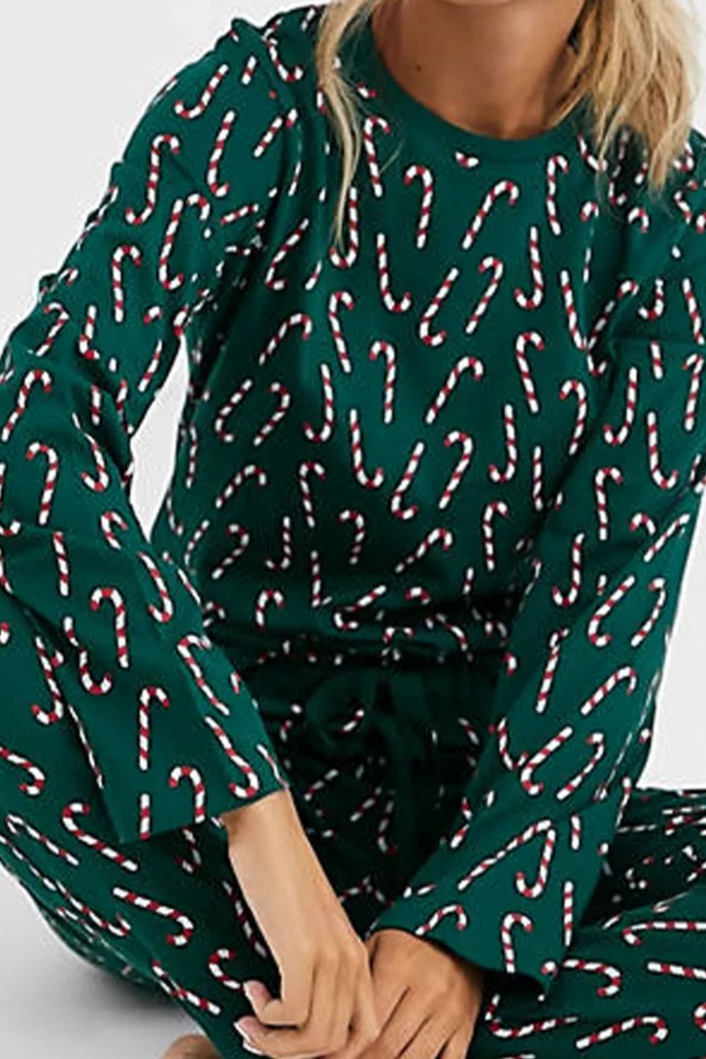 Green Candy Cane Pajamas