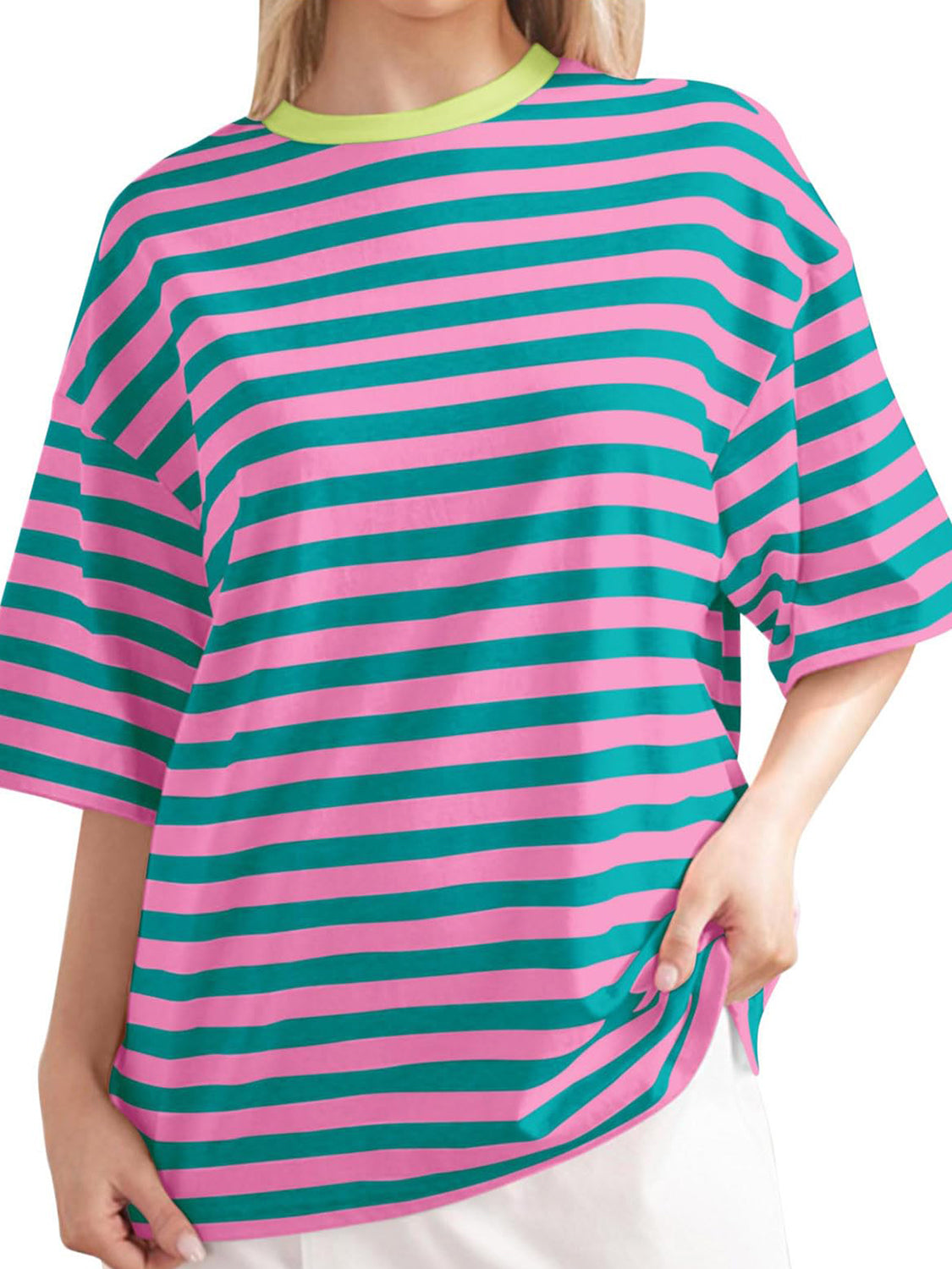 Oversized Stripe Top