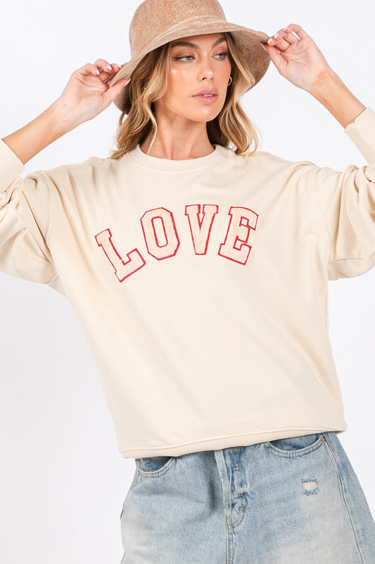 Love Sweatshirt - Ivory