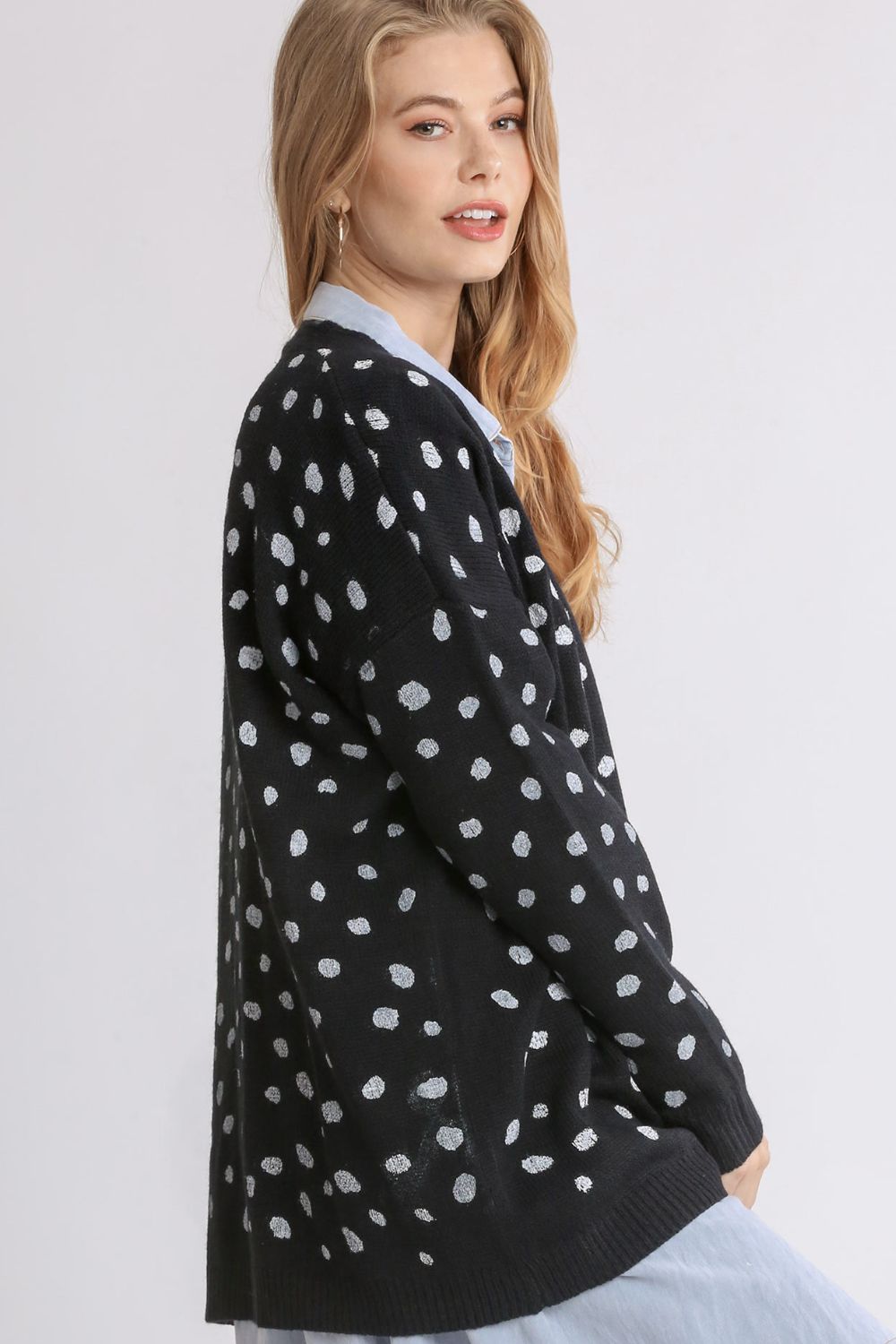 Umgee Polka Dot Cardigan