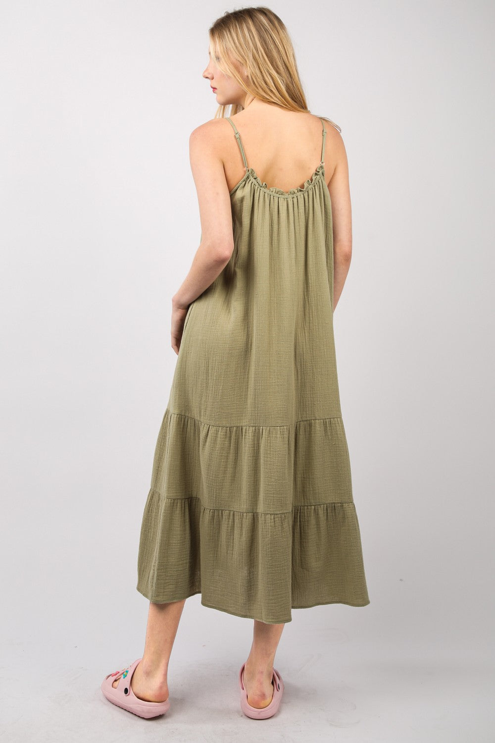 Merletto Dress - Earth Green