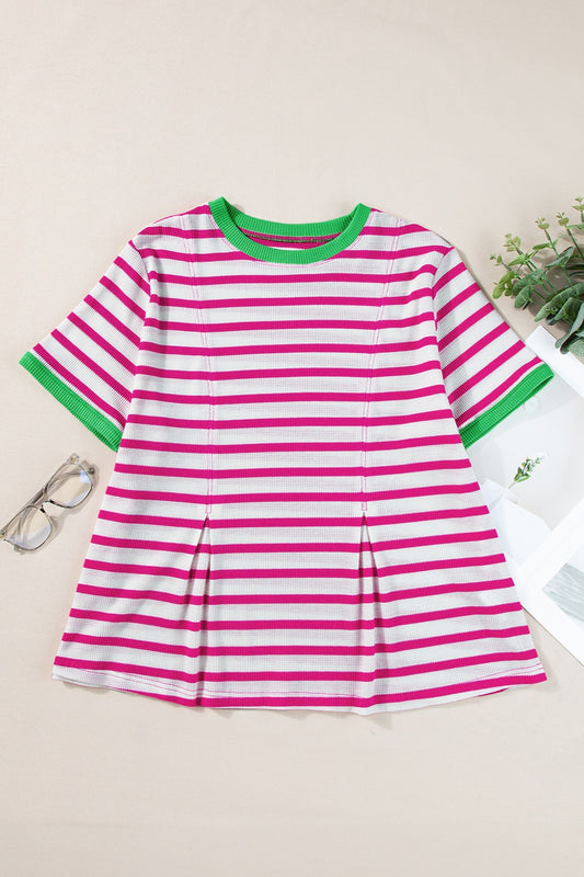 Rosey Stripes Top