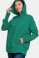 Zenana Dark Green Hoodie Sweatshirt