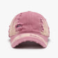 Distressed Adjustable Cotton Baseball Cap