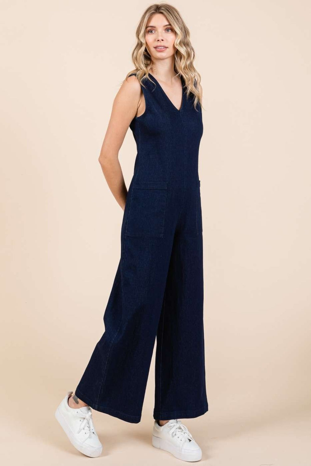 Wade Cove Denim Jumpsuit