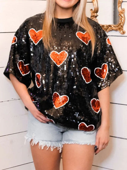 Sequin Heartbreaker Top