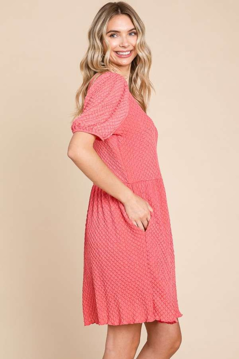 Betty Dress - Coral