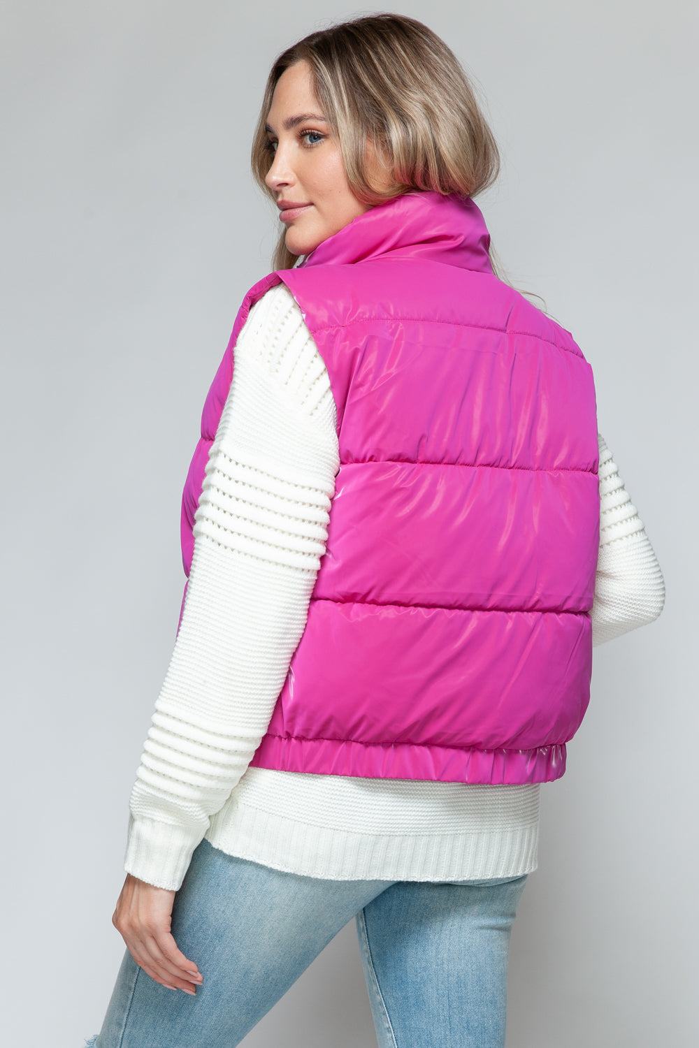 Get Puffy With It Vest - Hot Pink