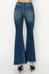 RISEN Dark Wash High Rise Flare Jeans