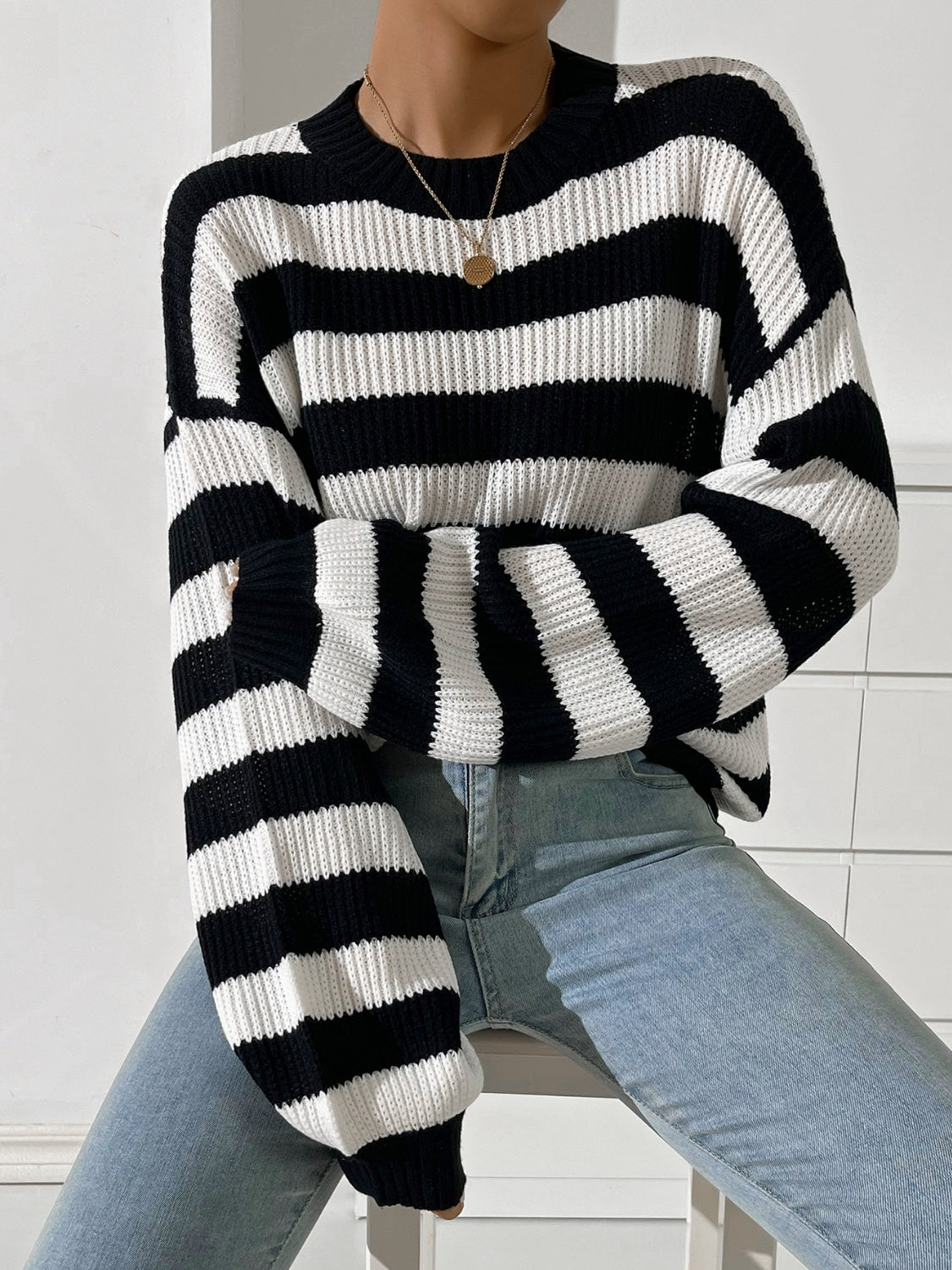 Summerset Striped Sweater