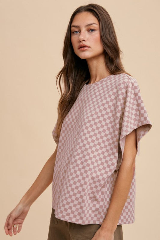 Block It Out Top - Dusty Pink