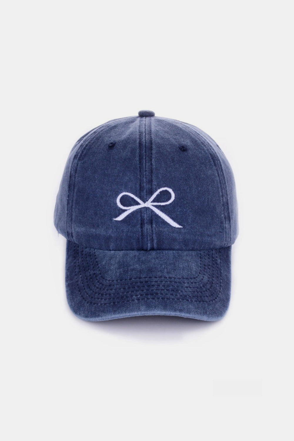 Zenana Bow Embroidered Baseball Cap