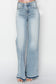 Risen High Rise Wide Leg Jeans - Light Wash