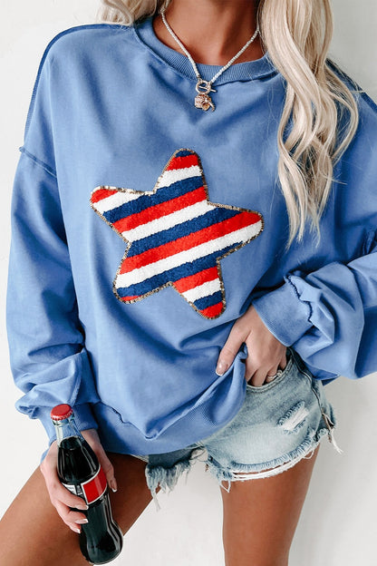 Striped Star Sweatshirt