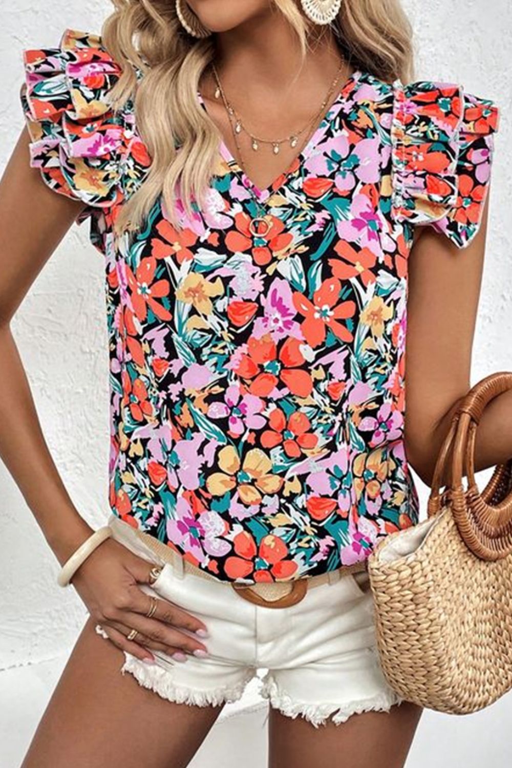 Tropical Blooms Top