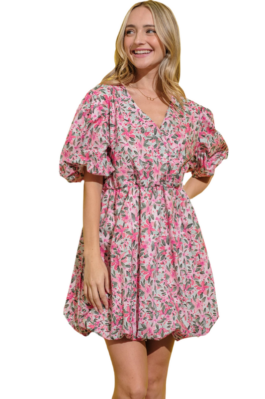 Bellflower Dress - Pink