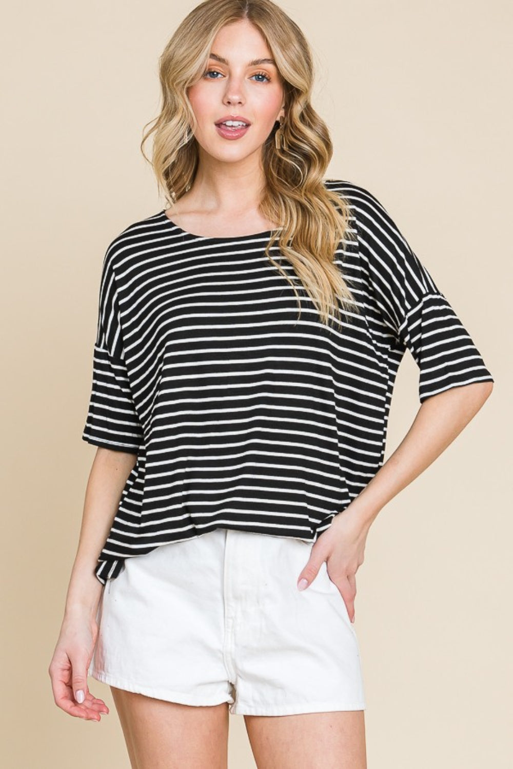 Black Stripes Top