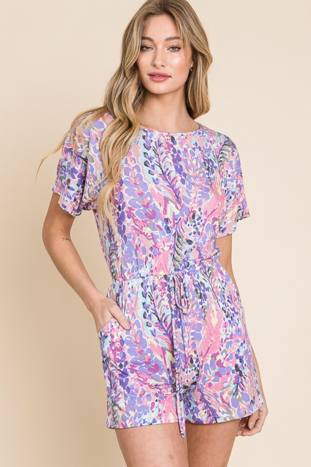 Call It Casual Romper - Plum