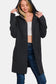 Zenana Hooded Cardigan - Black