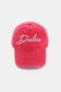 Zenana Baseball Cap - DALLAS